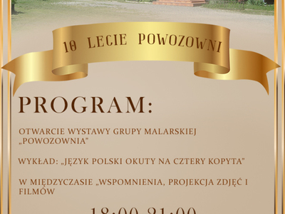Program spotkania: wernisaż, wykład, wspominki.