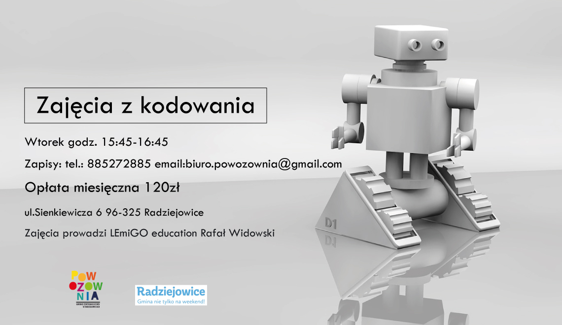 Plakat z robotem