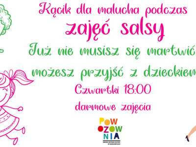 Zdjęcie przedstawia opis nowej oferty zajęć tanecznych. 