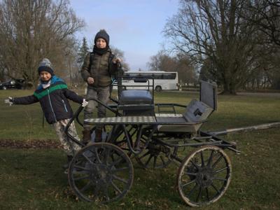 Pałac w Walewicach, powóz jeździecki