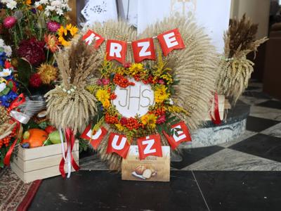 Święto Chleba 2025 Radziejowice dekoracja dożynkowa Krze Duże