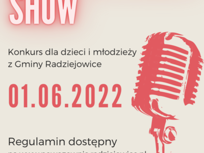 Plakat z mikrofonem