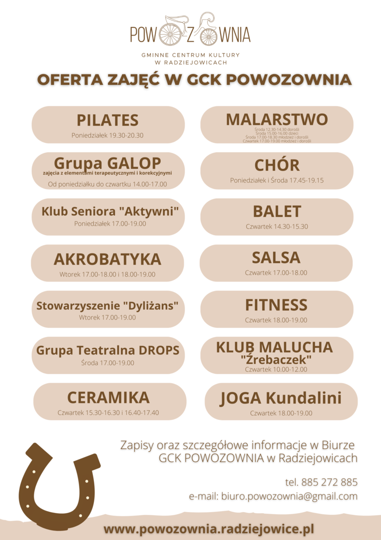 Oferta zajęć