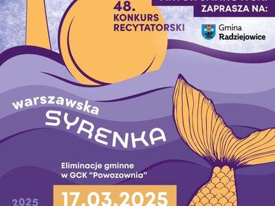 48 edycja Konkursu recytatorskiego Warszawska Syrenka 2025  - eliminacje gminne