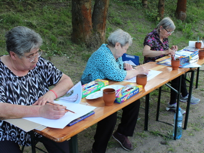 Seniorki biorące udział w konkursie „Sompolno – moje miejsce”