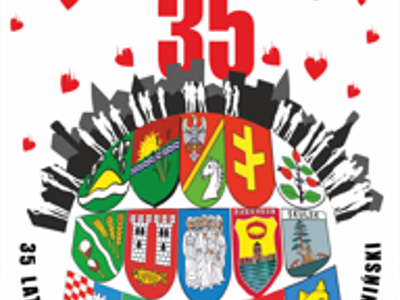 zdjęcie przedstawia logo 35 lecia ośrodków pomocy społecznej w powiecie konińskim