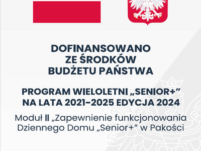 plakat dotyczący Programu "Senior+" edycja 2024