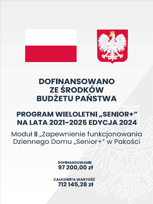 plakat dotyczący Programu "Senior+" edycja 2024