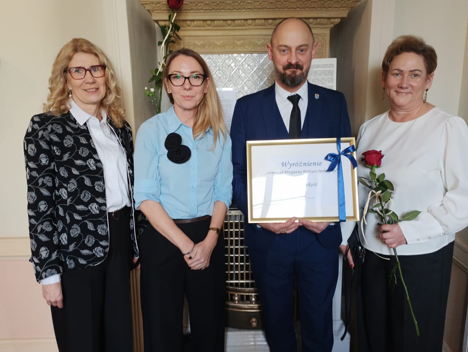 zdjęcie z przyznania wyróżnienia