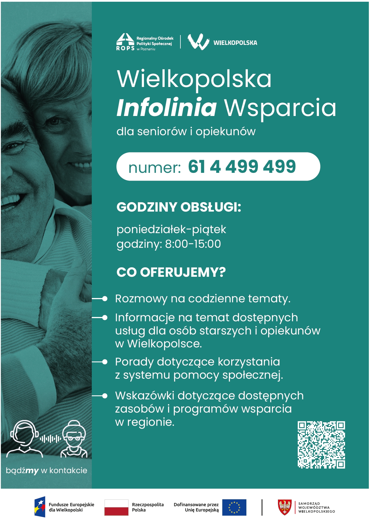 Wielkopolska Infolinia Wsparcia dla seniorów i opiekunów