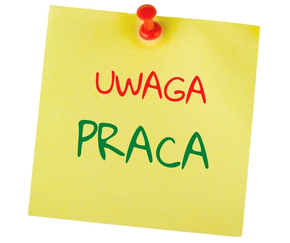 Karteczka - uwaga praca