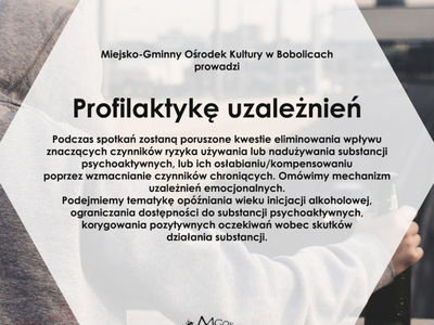 Plakat "Profilaktyka uzależnień"