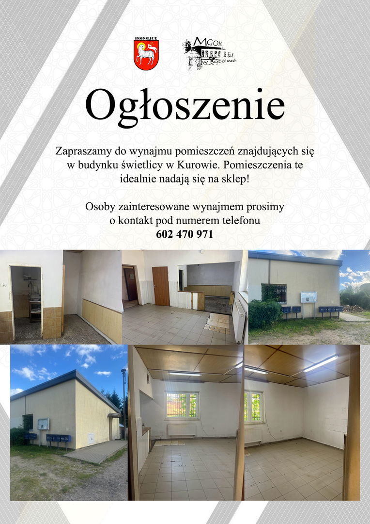 Wynajem pomieszczeń Kurowo